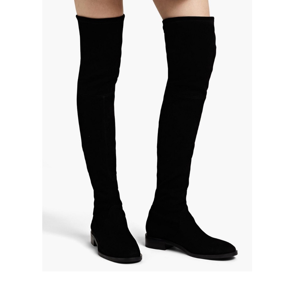 Stuart Weitzman Jocey stretch-suede over the knee boots